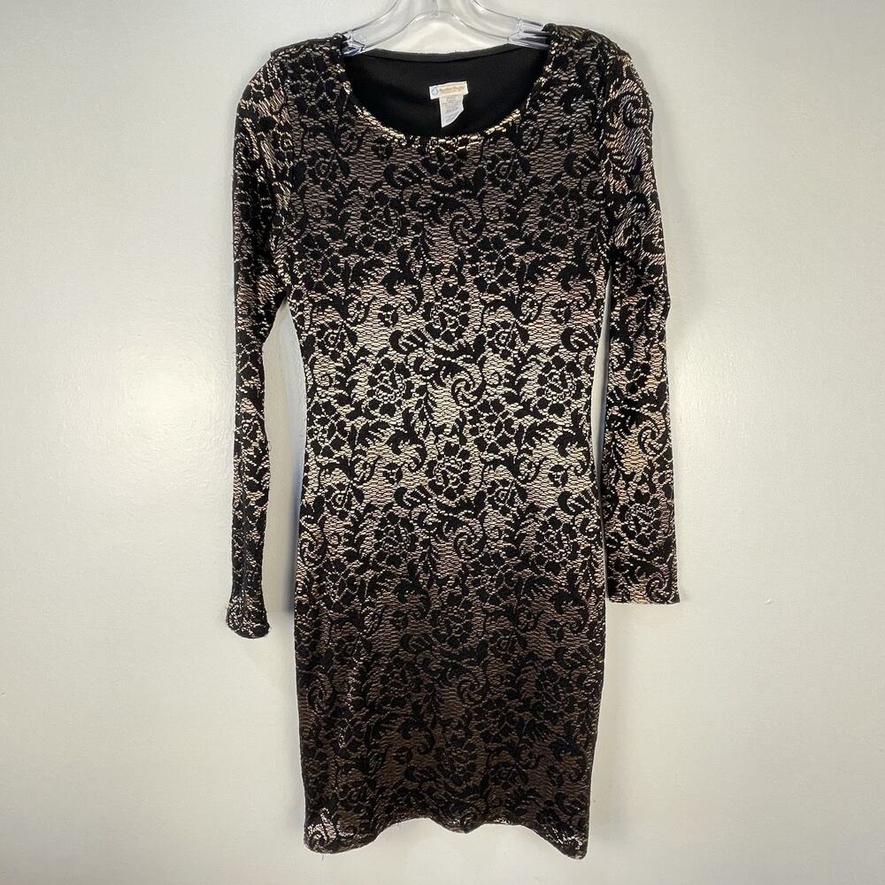 Rubber Ducky Evening Dress Black/Gold Size M GUC
